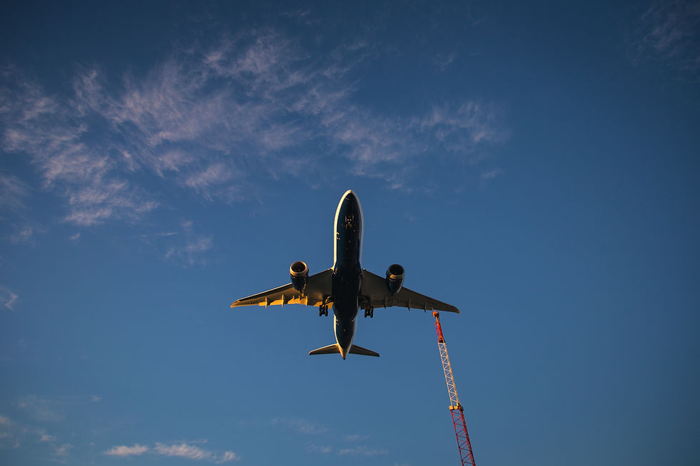 Airplane in the sky