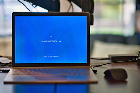 Windows laptop updating